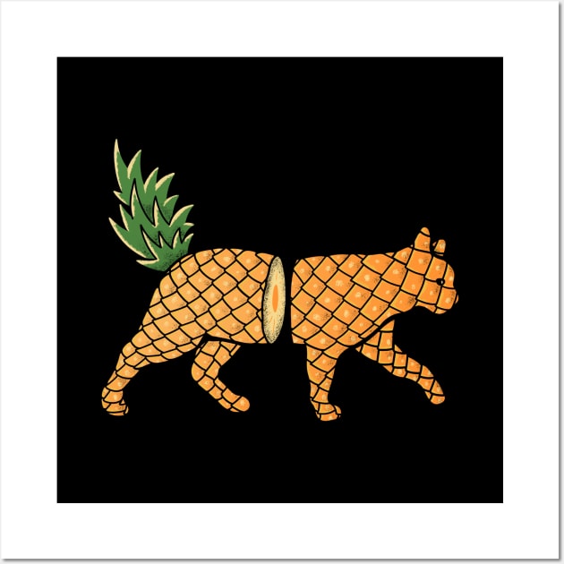 Fruit Cat: Pineapple Wall Art by Tobe_Fonseca